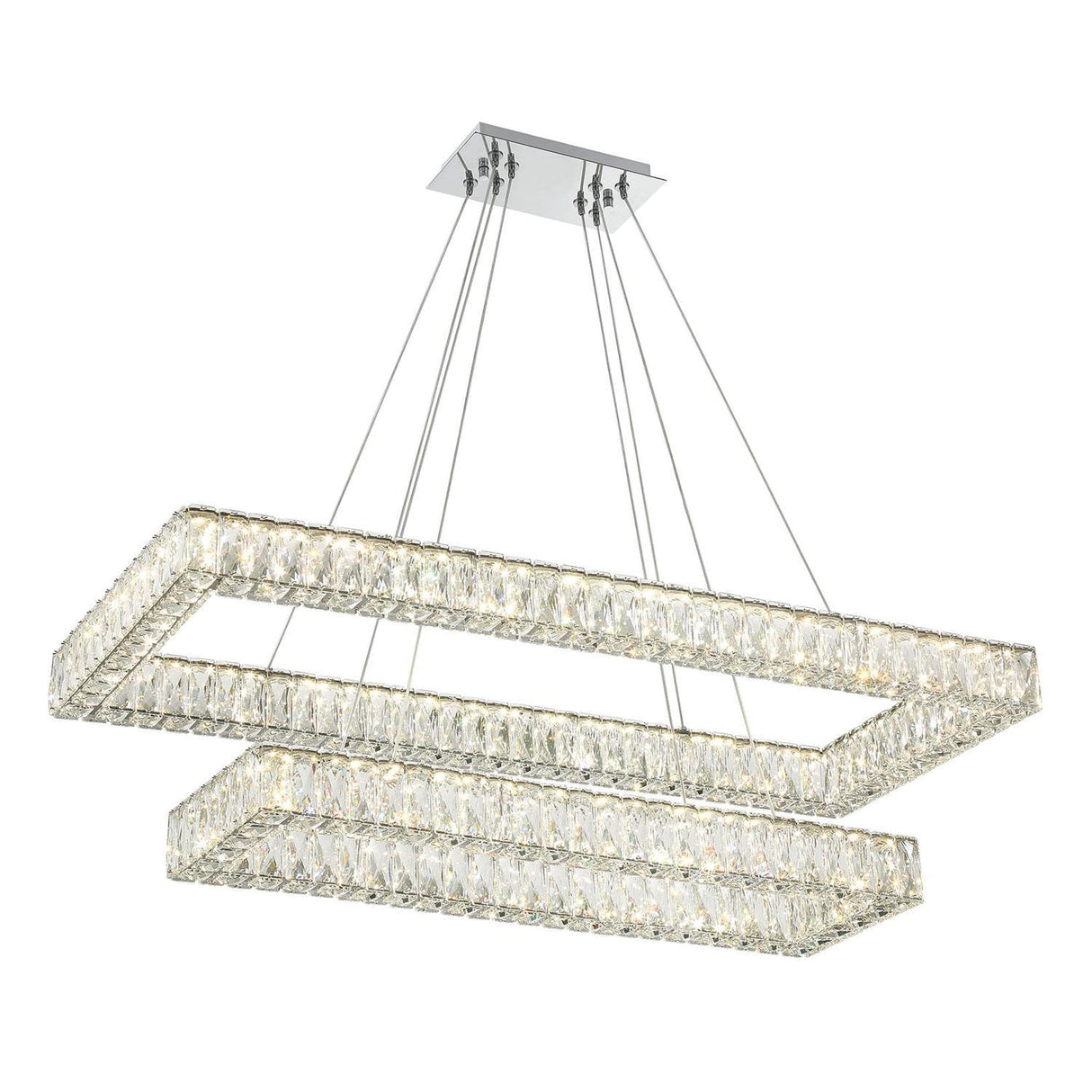 Crystorama Kinsley 41.5'' Polished Chrome Chandelier