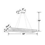 Crystorama Kinsley 50'' Polished Chrome Chandelier