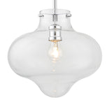 Crystorama Kai 12" Polished Chrome Pendant