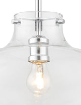 Crystorama Kai 12" Polished Chrome Pendant
