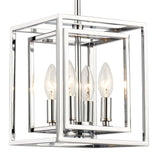 Crystorama Kai 8'' Polished Chrome Pendant