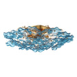 Crystorama Esme 22.5'' Aged Brass Semi Flush Mount