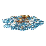 Crystorama Esme 22.5'' Aged Brass Semi Flush Mount