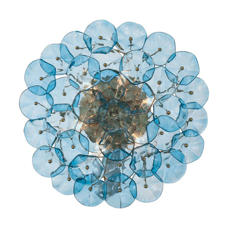 Crystorama Esme 22.5'' Aged Brass Semi Flush Mount