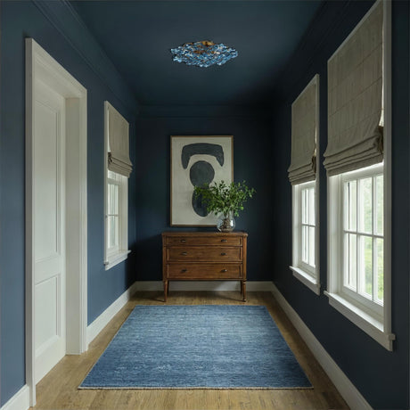 Crystorama Esme 22.5'' Aged Brass Semi Flush Mount