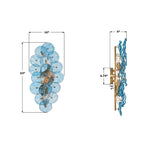 Crystorama Esme 23'' Aged Brass Sconce