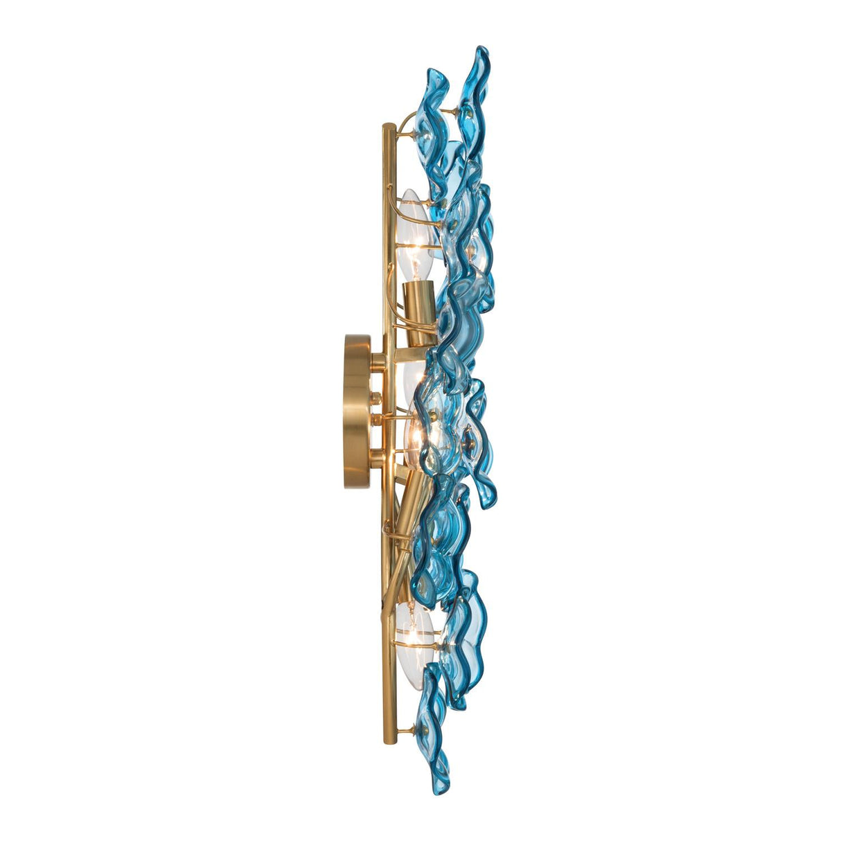 Crystorama Esme 23'' Aged Brass Sconce