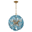 Crystorama Esme 18.25'' Aged Brass Chandelier