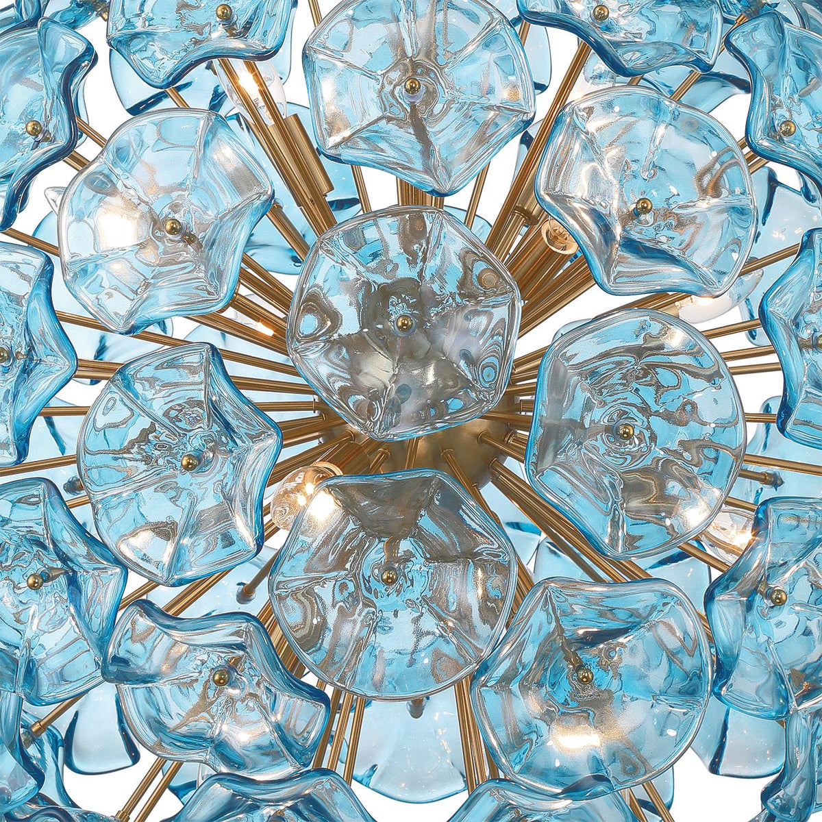 Crystorama Esme 28'' Aged Brass Chandelier
