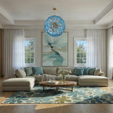Crystorama Esme 28'' Aged Brass Chandelier