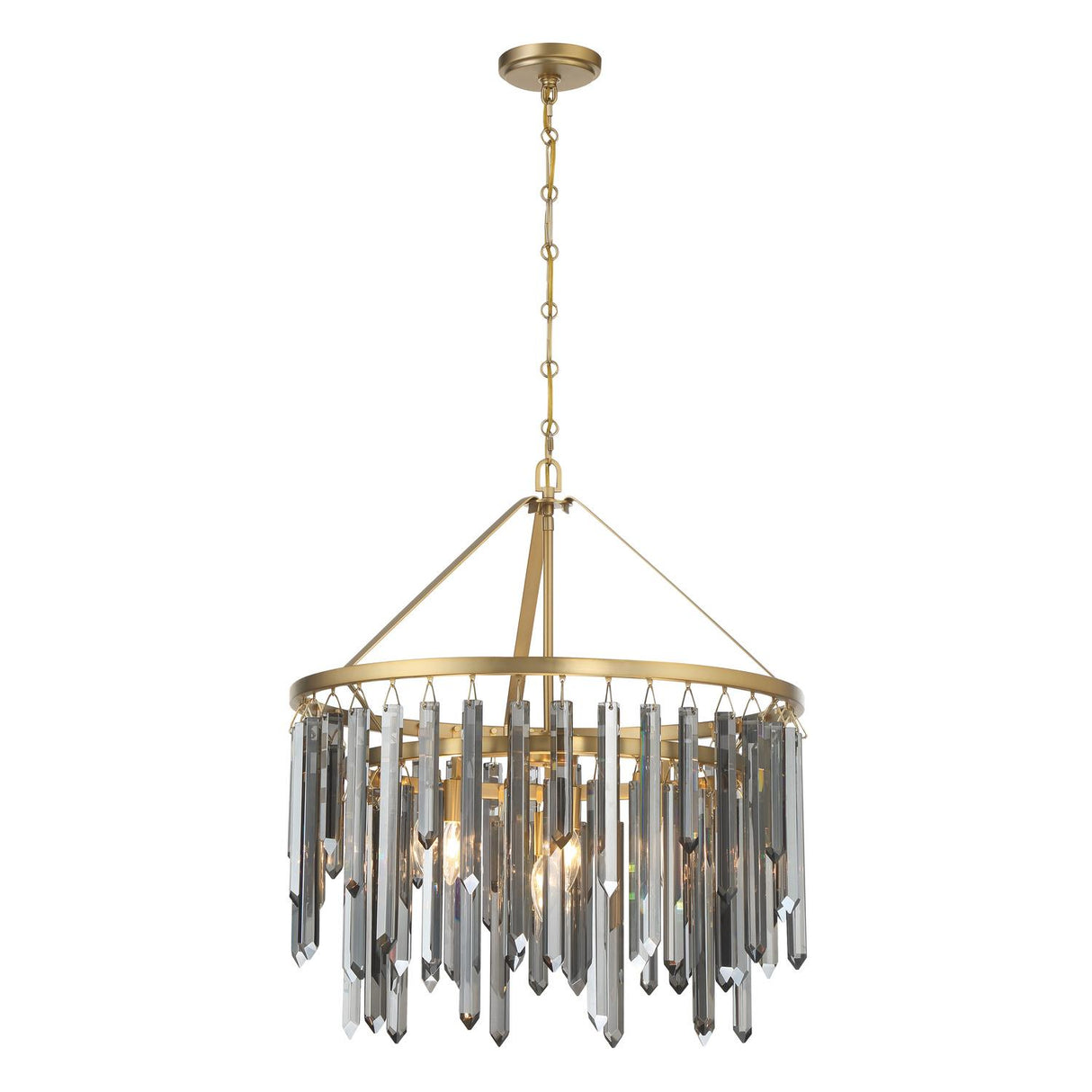 Crystorama Gemma 24'' Modern Gold Chandelier