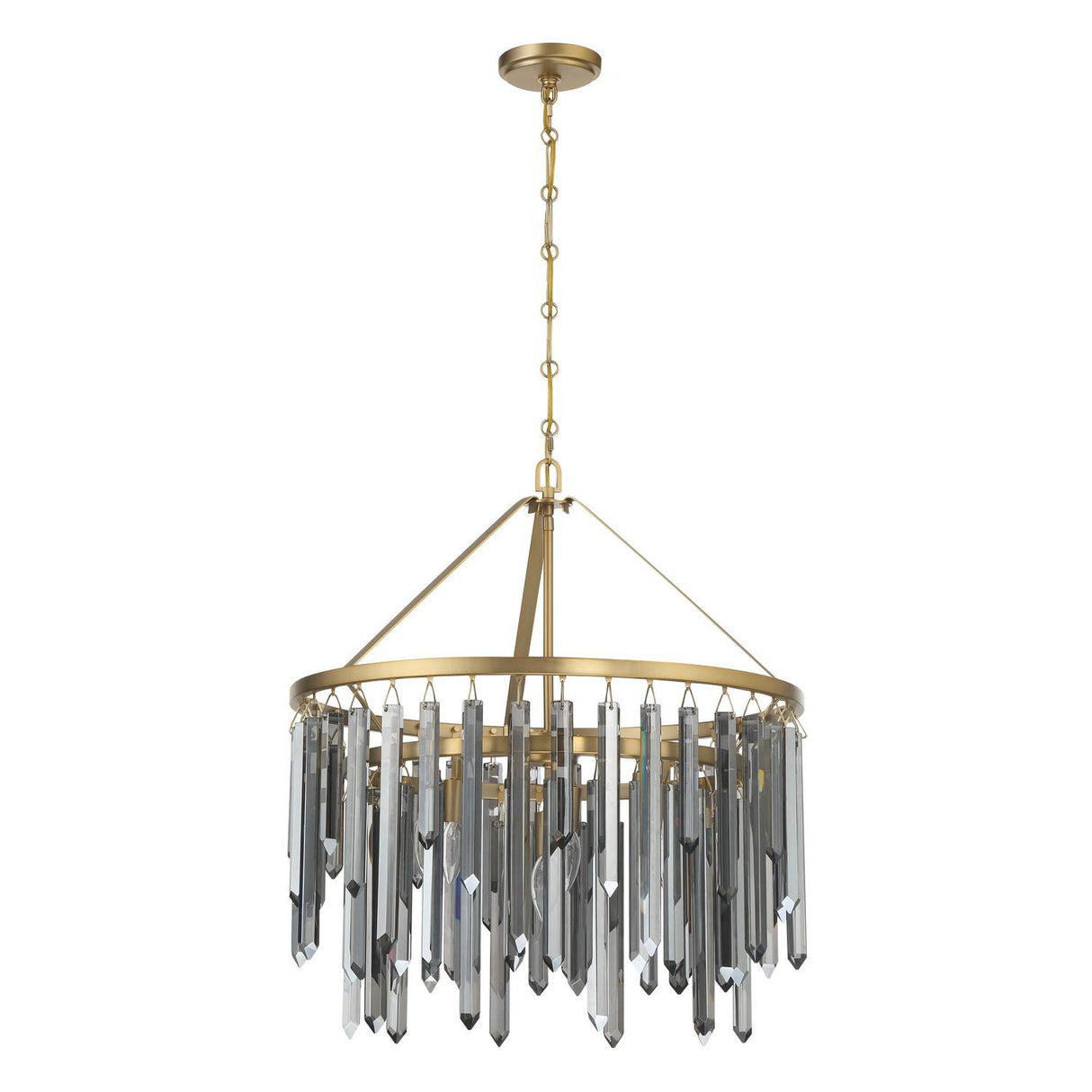 Crystorama Gemma 24'' Modern Gold Chandelier