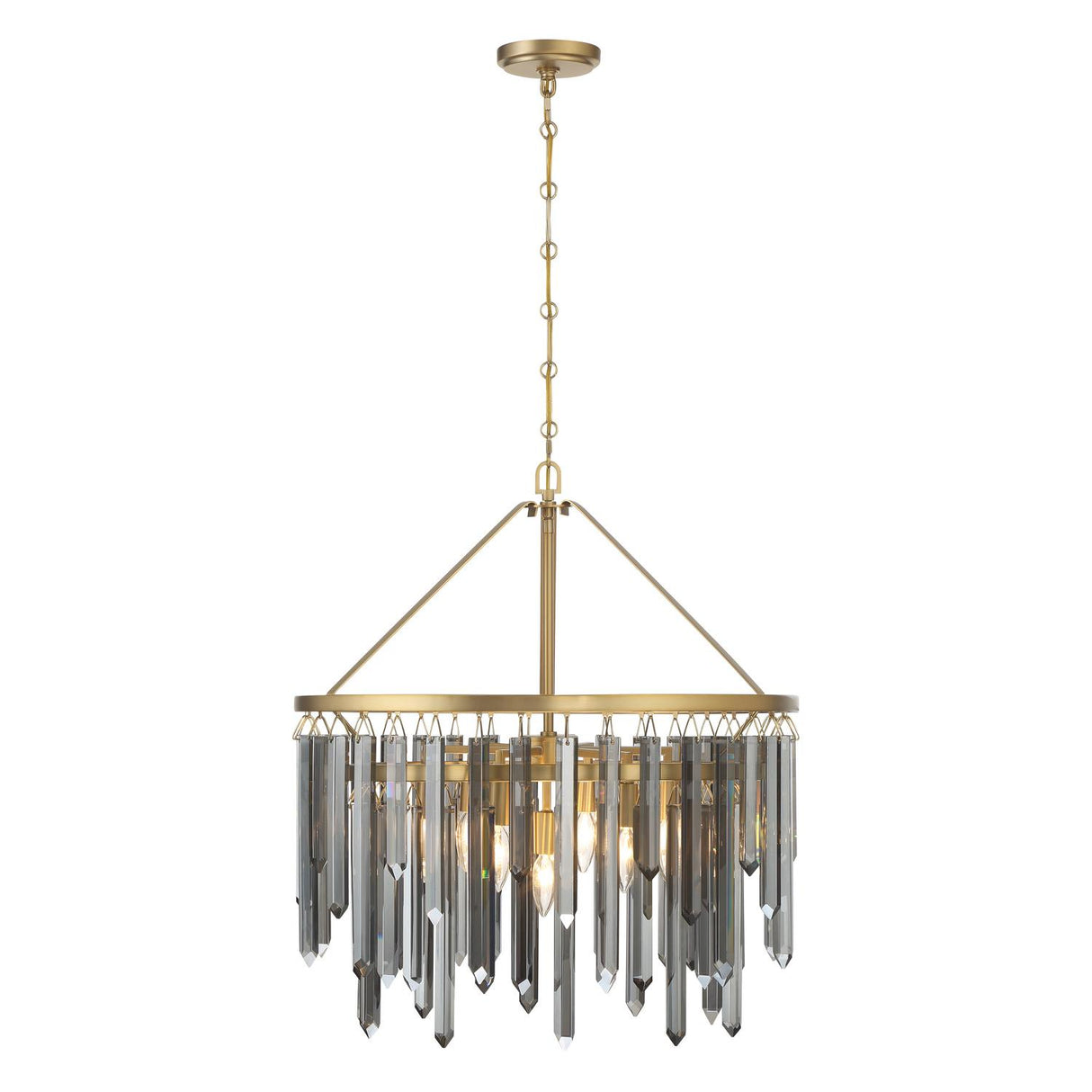 Crystorama Gemma 24'' Modern Gold Chandelier