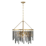 Crystorama Gemma 24'' Modern Gold Chandelier