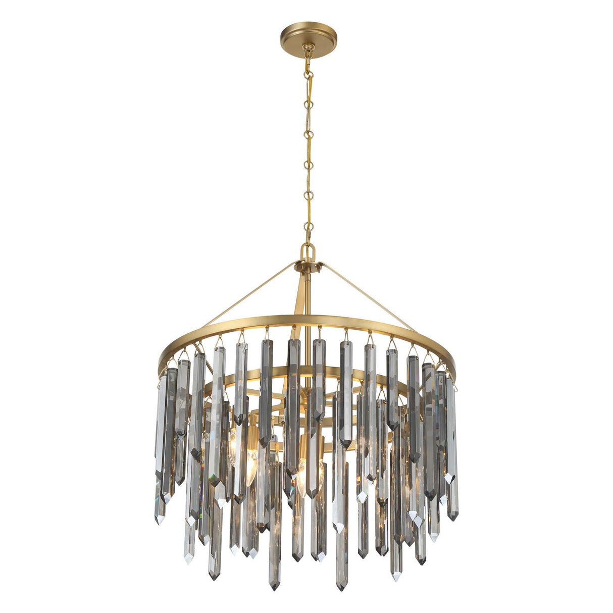 Crystorama Gemma 24'' Modern Gold Chandelier