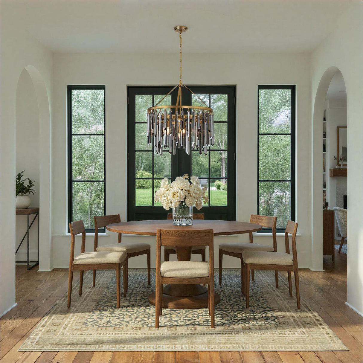 Crystorama Gemma 24'' Modern Gold Chandelier
