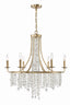 Crystorama Gabrielle 28'' Antique Gold Chandelier