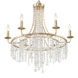 Crystorama Gabrielle 28'' Antique Gold Chandelier