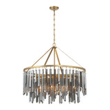 Crystorama Gemma 32'' Modern Gold Chandelier
