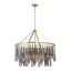 Crystorama Gemma 32'' Modern Gold Chandelier