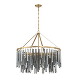 Crystorama Gemma 32'' Modern Gold Chandelier