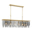 Crystorama Gemma 52'' Modern Gold Linear Chandelier