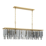 Crystorama Gemma 52'' Modern Gold Linear Chandelier