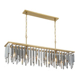 Crystorama Gemma 52'' Modern Gold Linear Chandelier