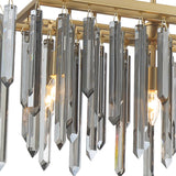 Crystorama Gemma 52'' Modern Gold Linear Chandelier