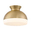 Crystorama Brian Patrick Flynn Gidget 15'' Vibrant Gold Flush Mount