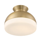 Crystorama Brian Patrick Flynn Gidget 15'' Vibrant Gold Flush Mount