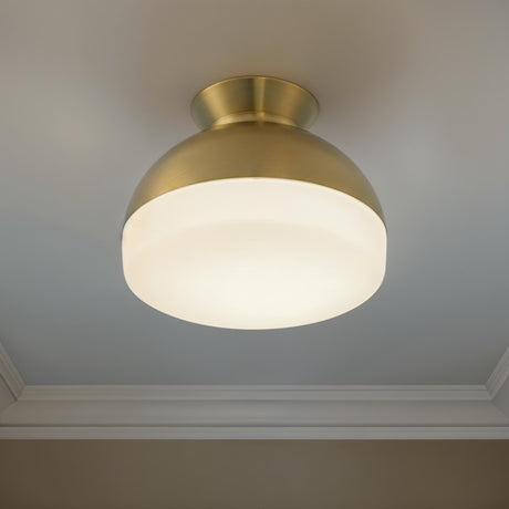 Crystorama Brian Patrick Flynn Gidget 15'' Vibrant Gold Flush Mount