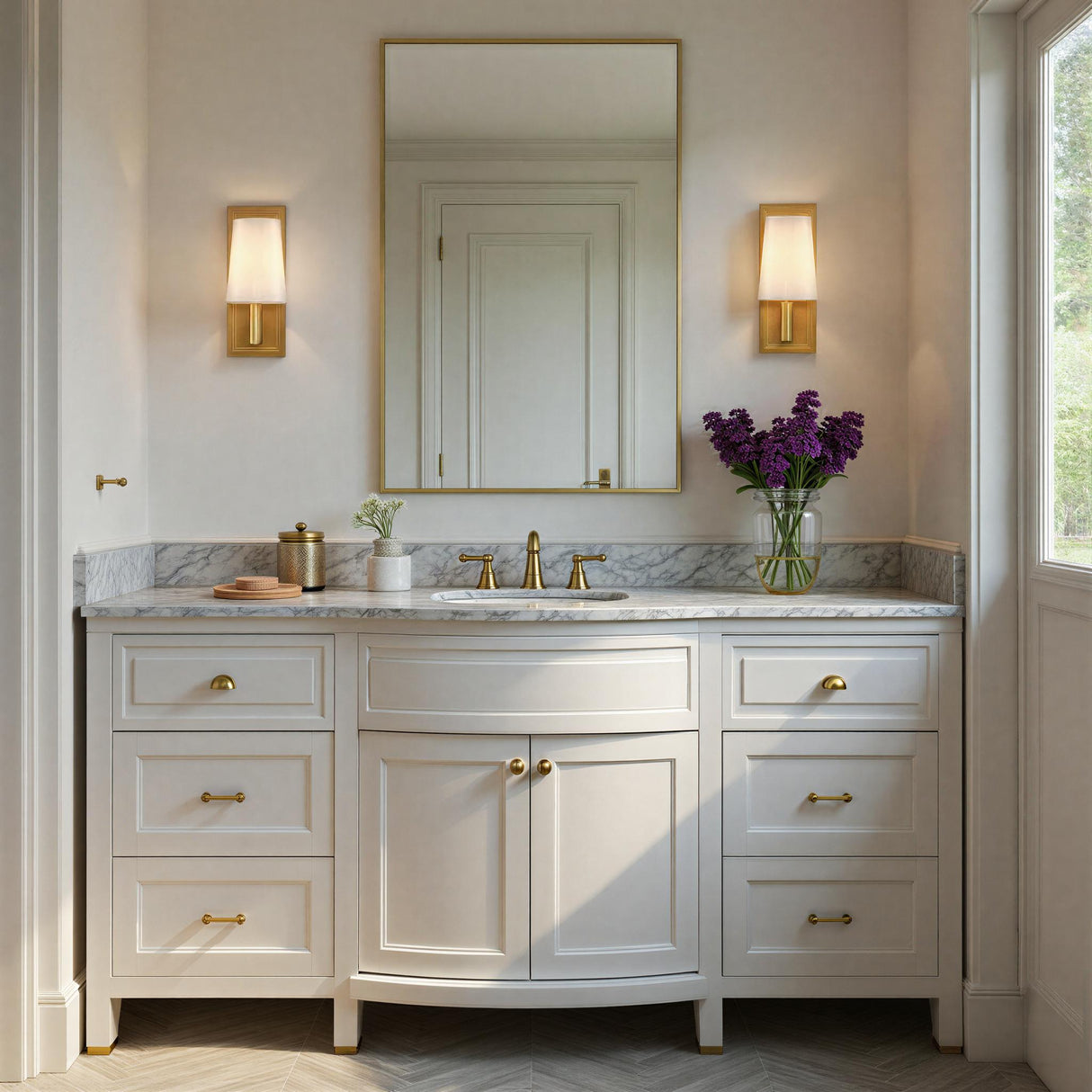 Crystorama Hogan 4.5'' Aged Brass Sconce