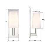 Crystorama Hogan 4.5'' Polished Chrome Sconce
