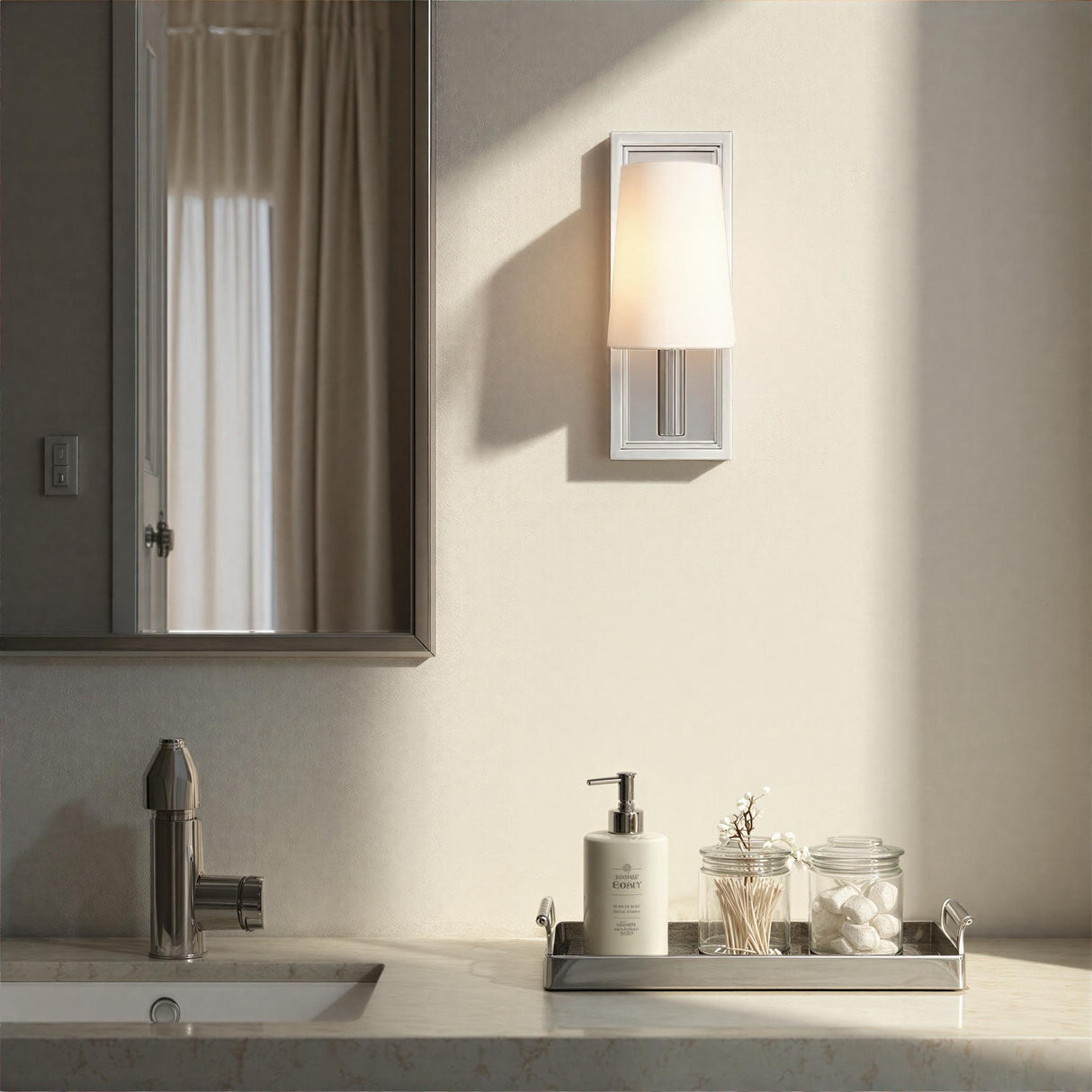 Crystorama Hogan 4.5'' Polished Chrome Sconce