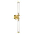 Crystorama Jarvis 29'' LED Aged Brass Sconce
