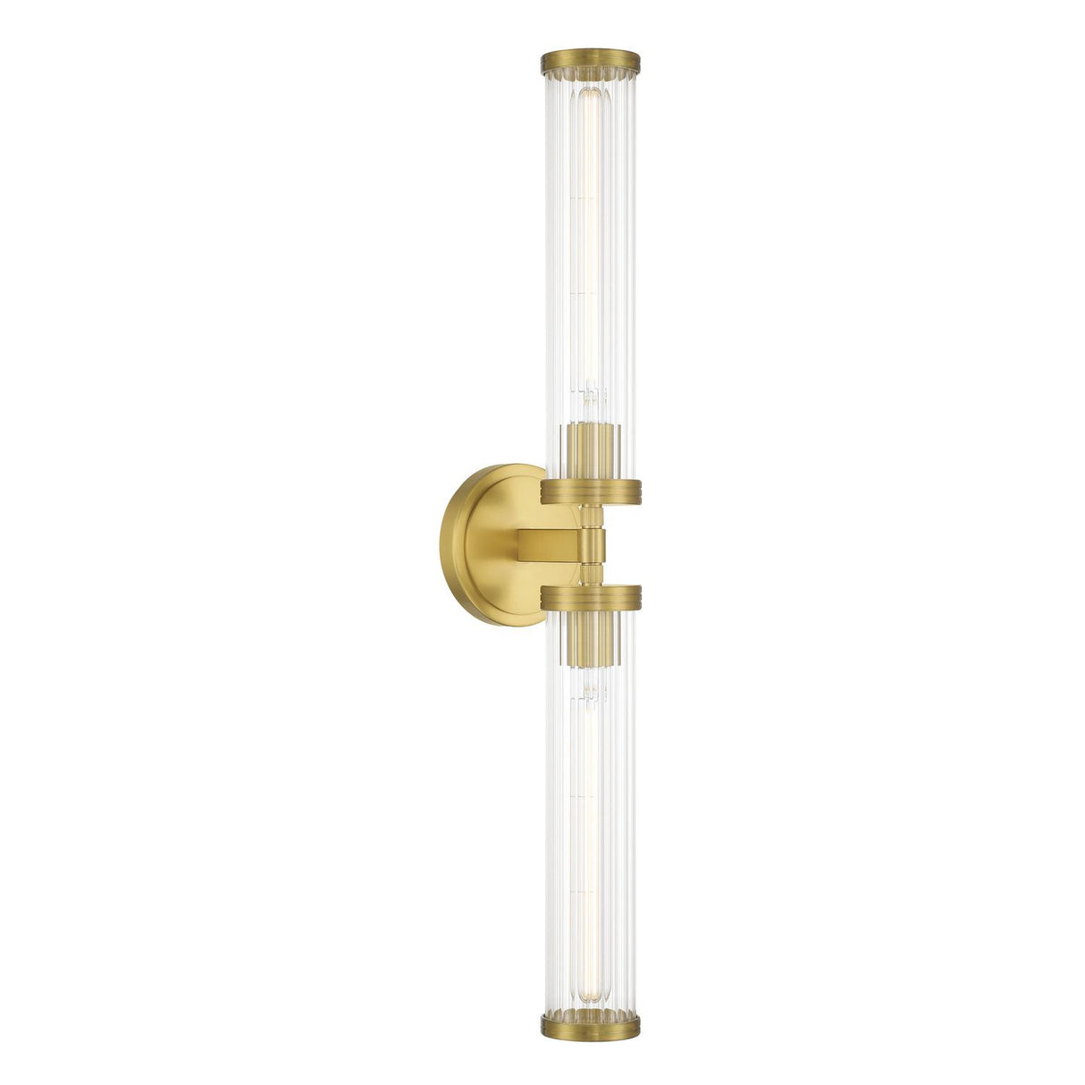 Crystorama Jarvis 29'' LED Aged Brass Sconce