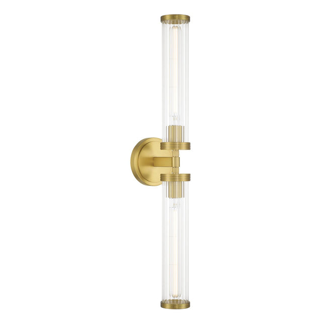 Crystorama Jarvis 29'' LED Aged Brass Sconce