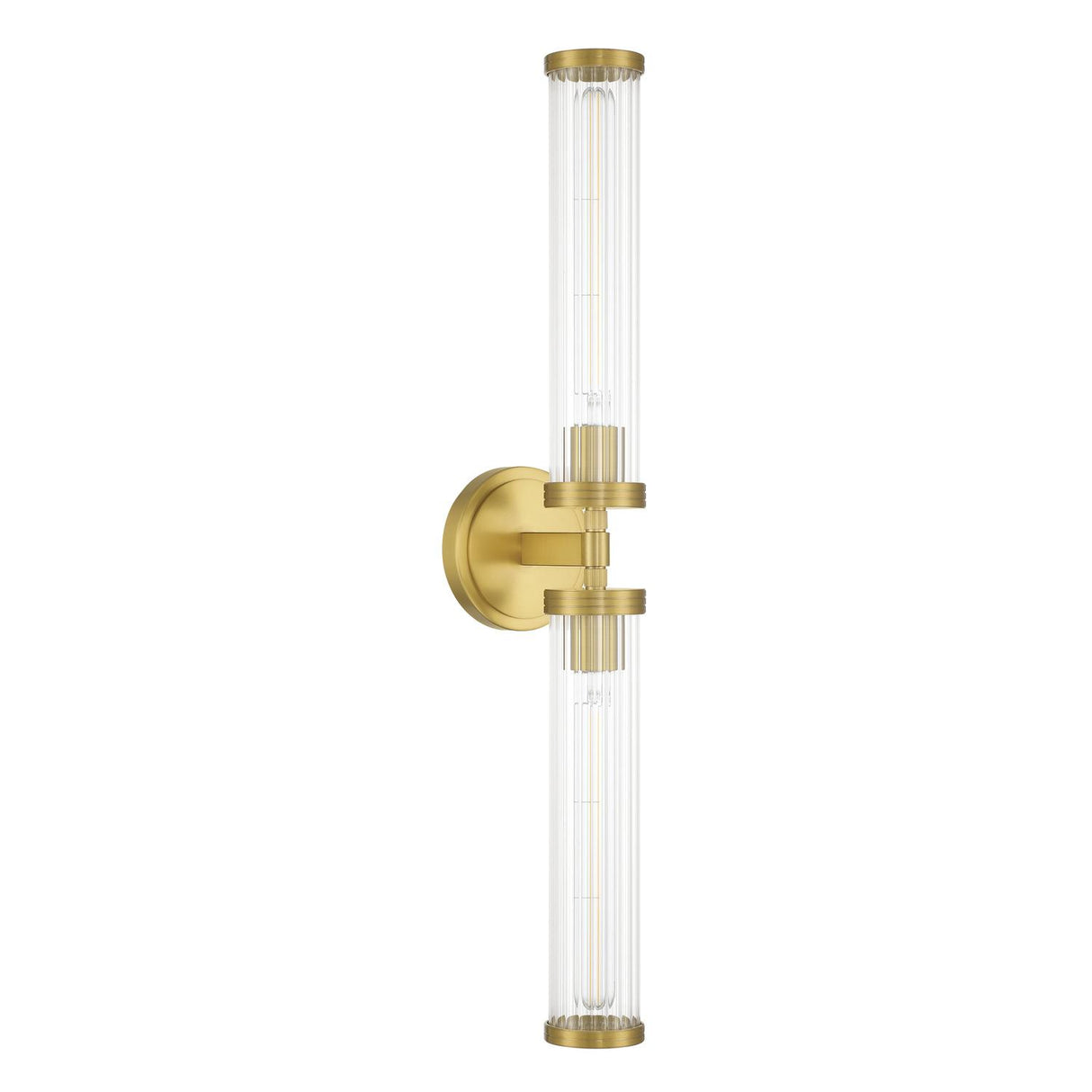 Crystorama Jarvis 29'' LED Aged Brass Sconce