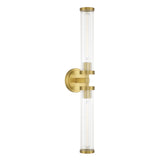 Crystorama Jarvis 29'' LED Aged Brass Sconce