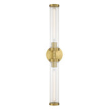 Crystorama Jarvis 29'' LED Aged Brass Sconce