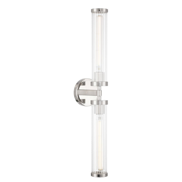 Crystorama Jarvis 29'' LED Polished Nickel Sconce