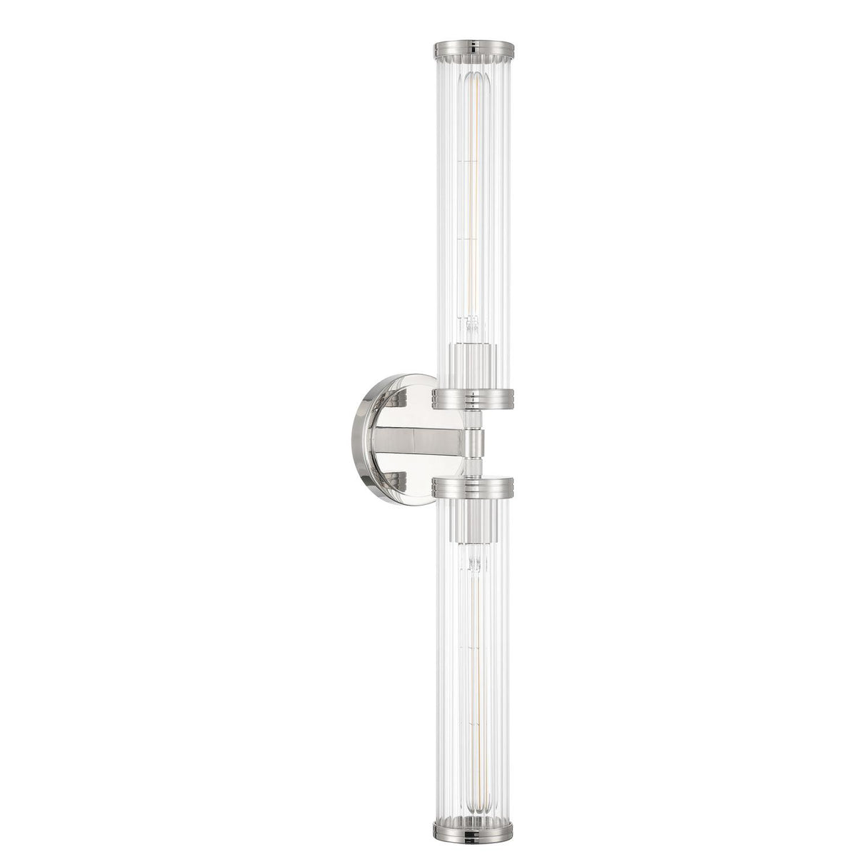 Crystorama Jarvis 29'' LED Polished Nickel Sconce