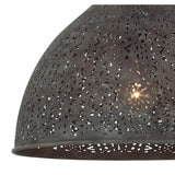 Crystorama Jasmine 14'' Forged Bronze Semi Flush Mount