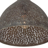 Crystorama Jasmine 14'' Forged Bronze Semi Flush Mount