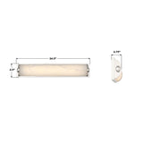 Crystorama Jarvis 24.5'' LED Polished Nickel Sconce