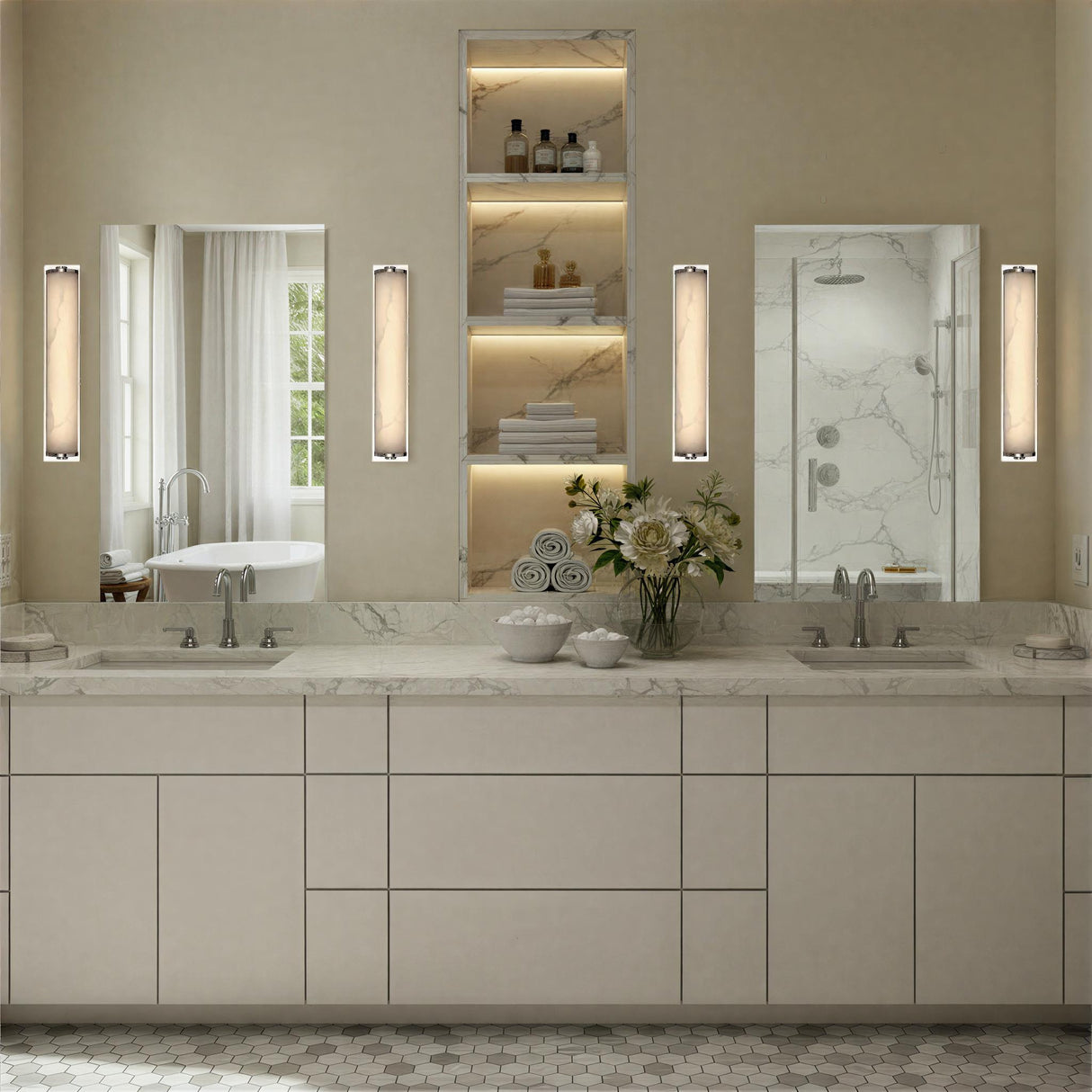 Crystorama Jarvis 24.5'' LED Polished Nickel Sconce