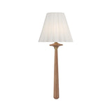 Crystorama Jules 7.5'' LED Aged Brass + Wood Sconce