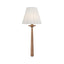 Crystorama Jules 7.5'' LED Aged Brass + Wood Sconce