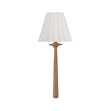 Crystorama Jules 7.5'' LED Aged Brass + Wood Sconce